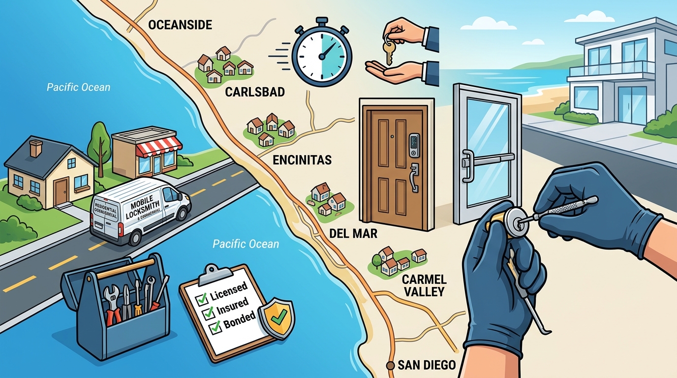 Local Locksmith Oceanside to San Diego | LT Lock & Key