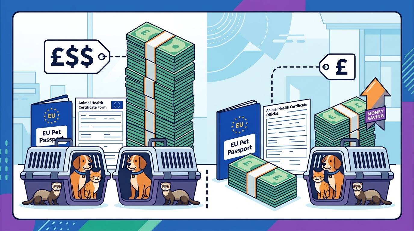 Pet Health Certificate Cost for EU Travel: 2026 Price Guide