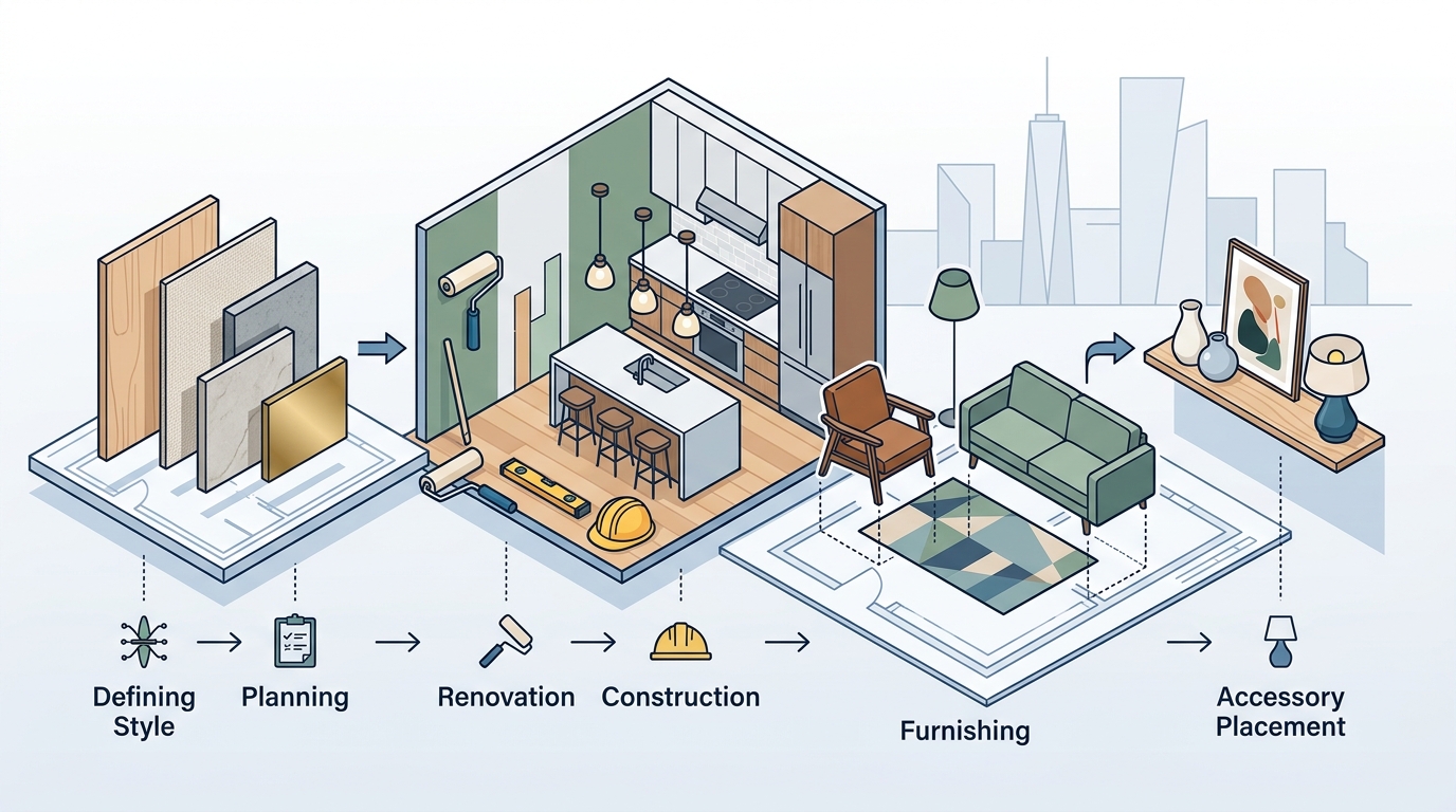 Steps to Implement Modern Residential Interior Design