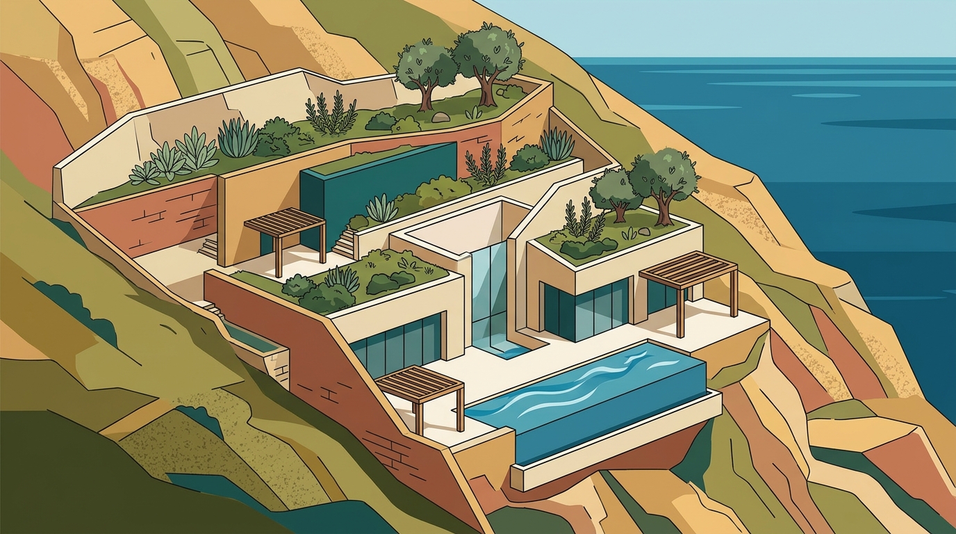 Award-Winning Subterranean Luxury Villas in Greece