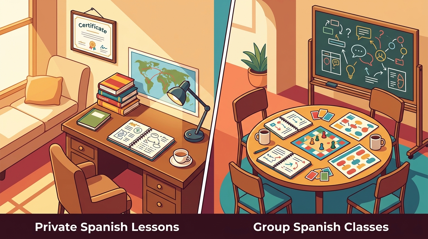 Private Spanish Lessons vs Group Classes: Which Is Right?