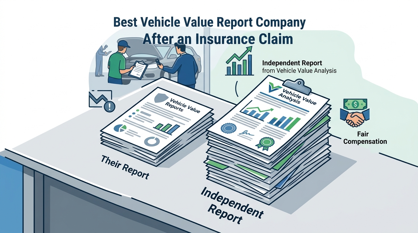 Best Vehicle Value Report Company After an Insurance Claim