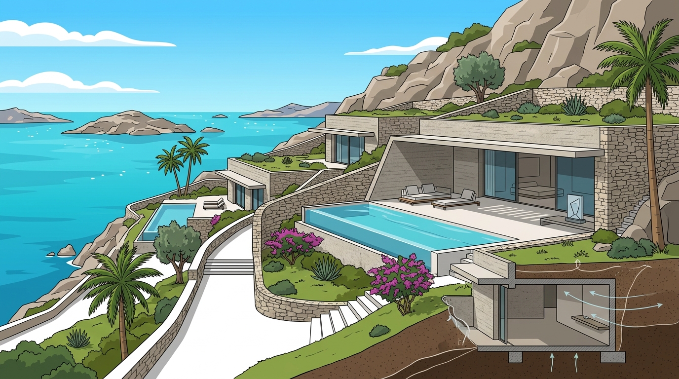 Award-Winning Subterranean Luxury Villas in Greece