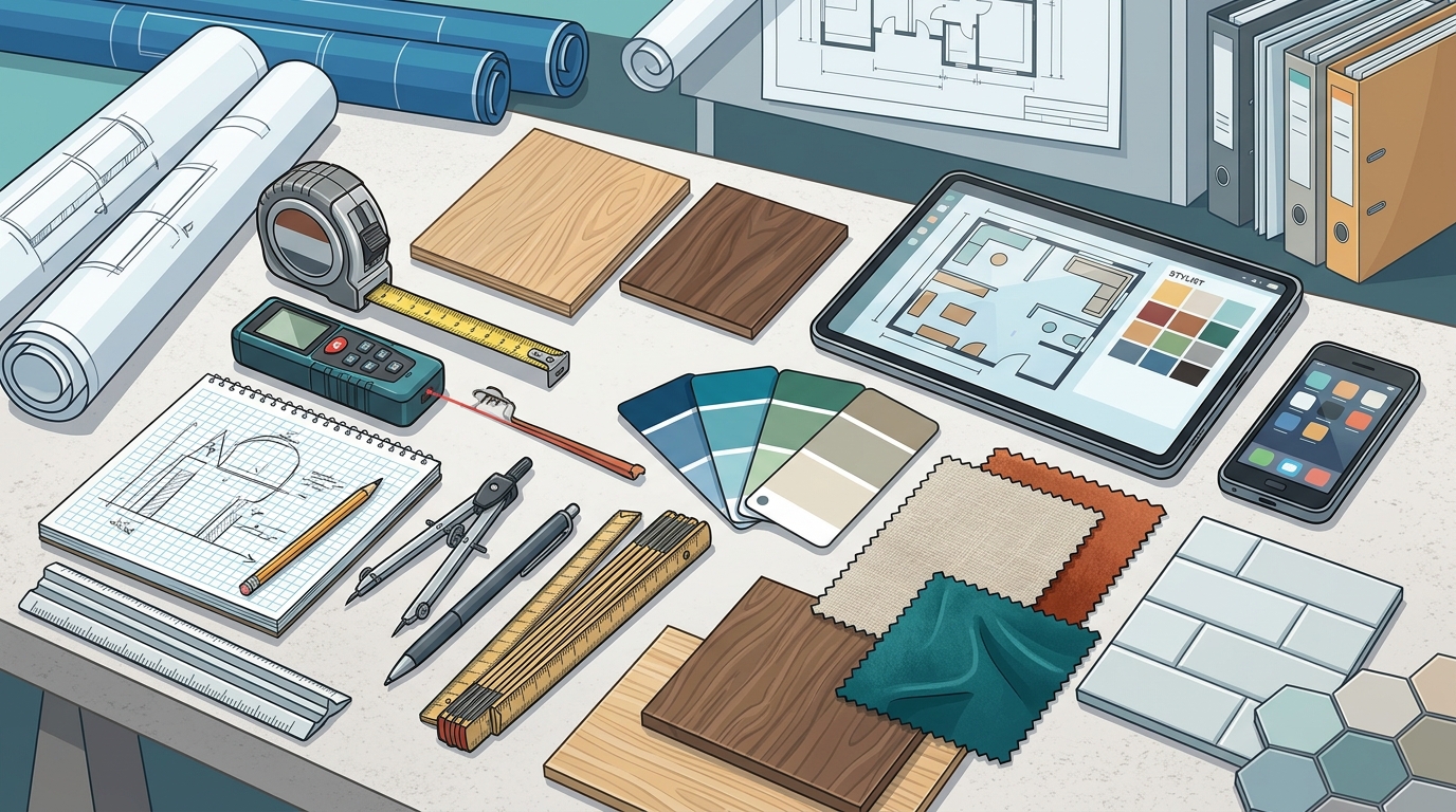 Tools and Resources for a Residential Interior Design Project