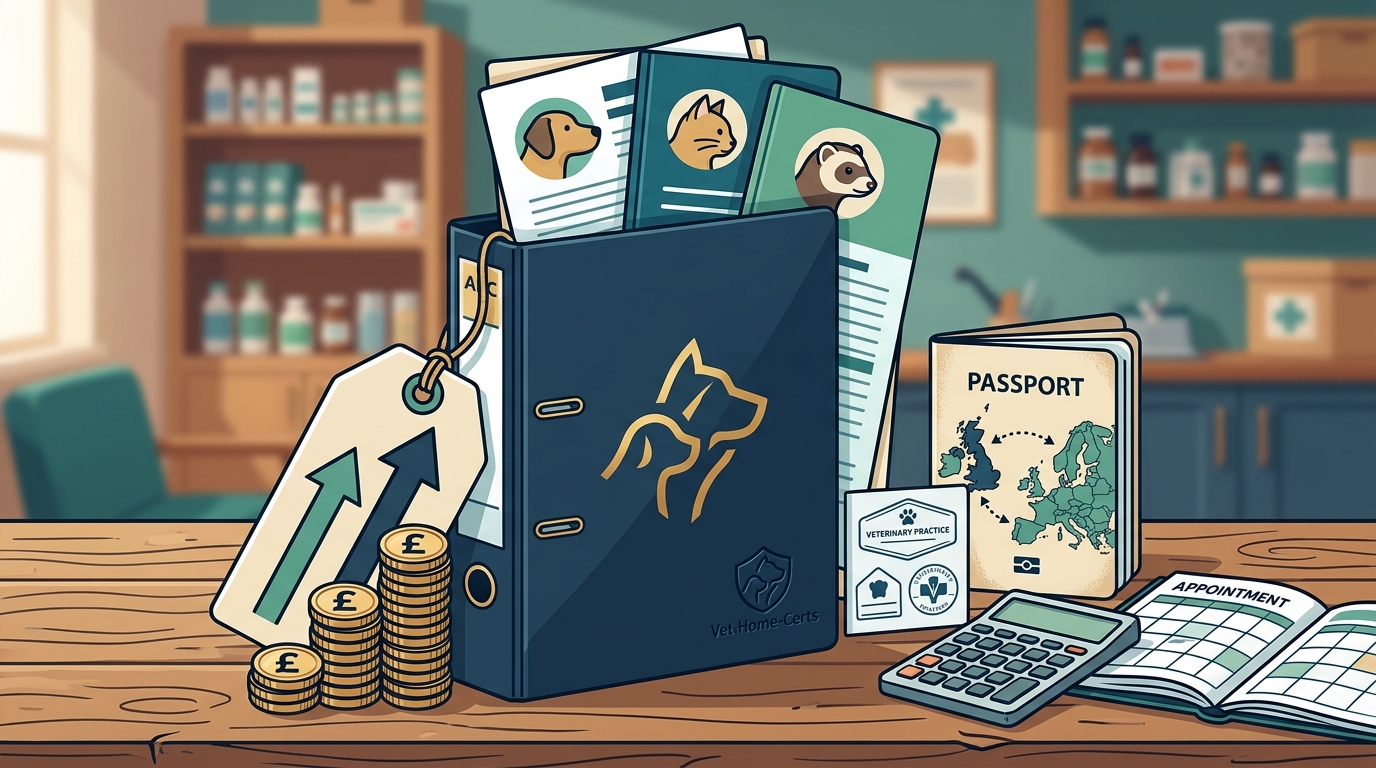 Pet Health Certificate Cost for EU Travel: UK Price Guide