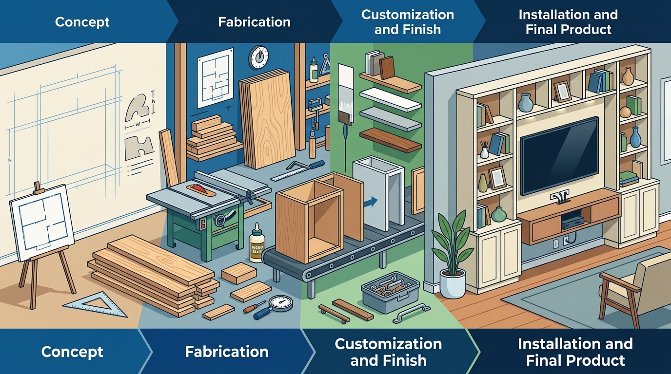 Custom Entertainment Center Process: Step-by-Step Guide