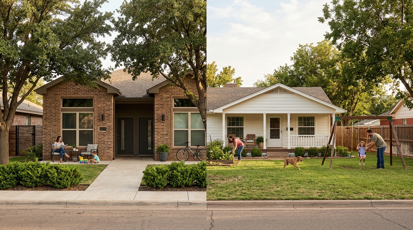 Duplex vs Single-Family Home for Families in Lubbock TX