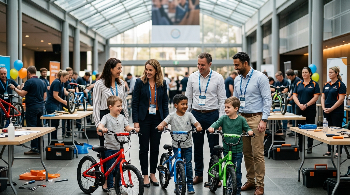 How to Organise a Charity Bike Building Event for Conferences