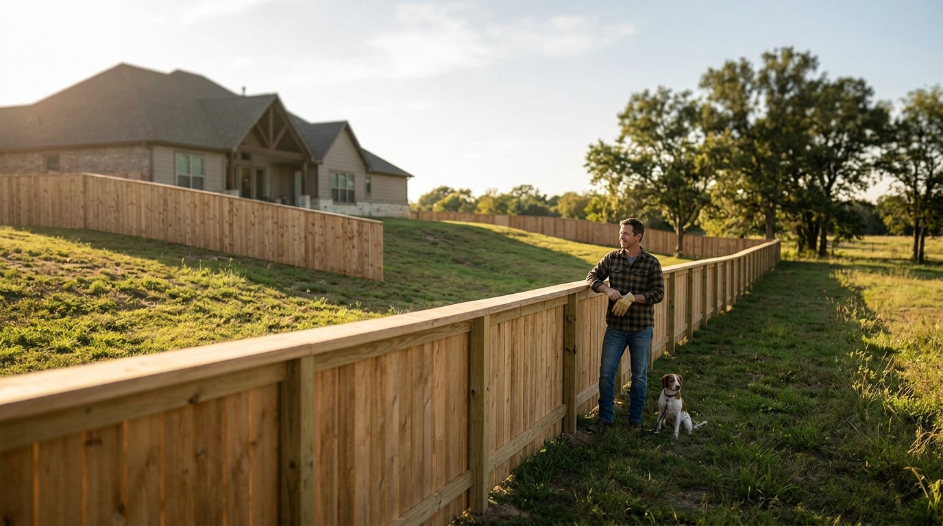 Best Fence Options for Uneven Terrain in Fort Bend County