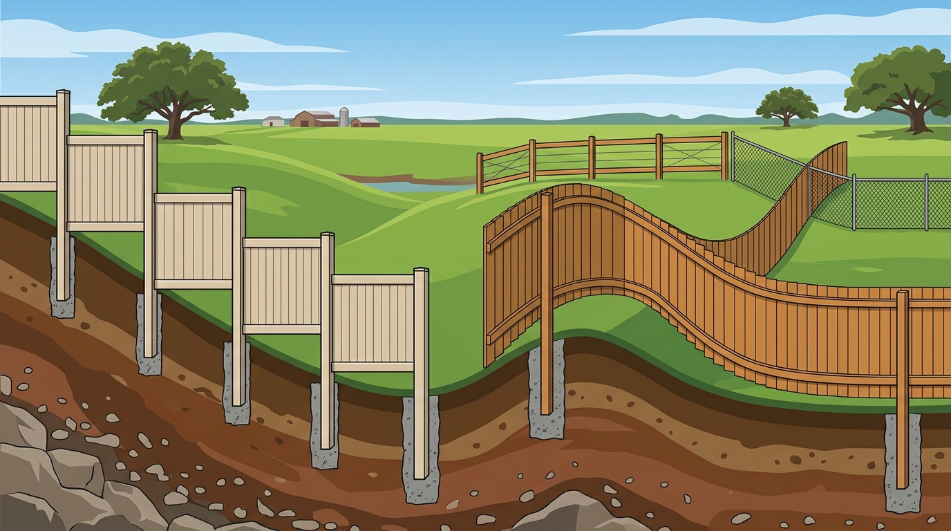 Best Fence Options for Uneven Terrain in Fort Bend County