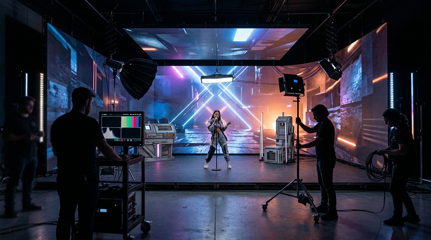 Hiring a Virtual Production Studio for Your Music Video