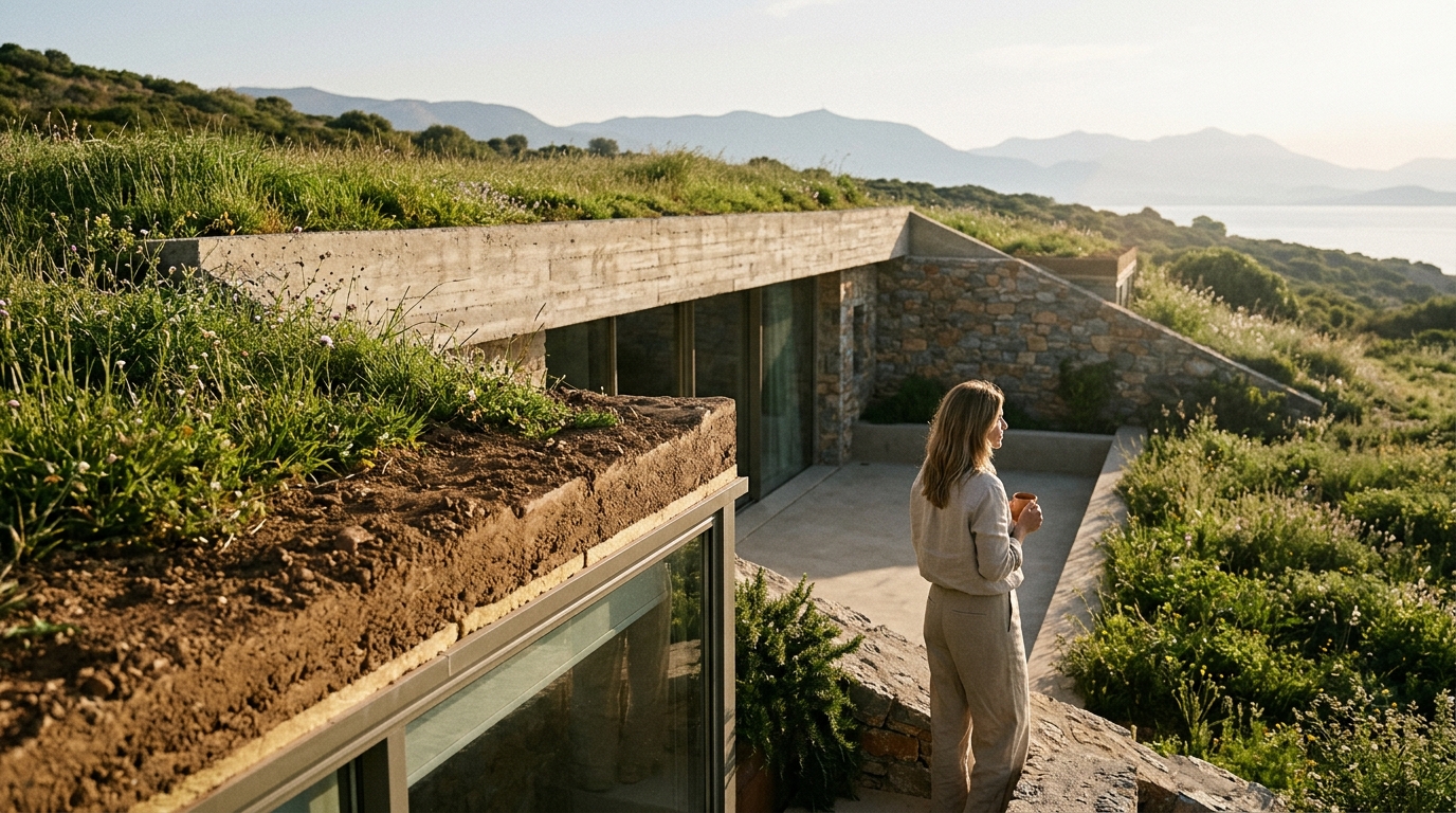 Earth-Sheltered Architecture Benefits Energy Efficiency Hot