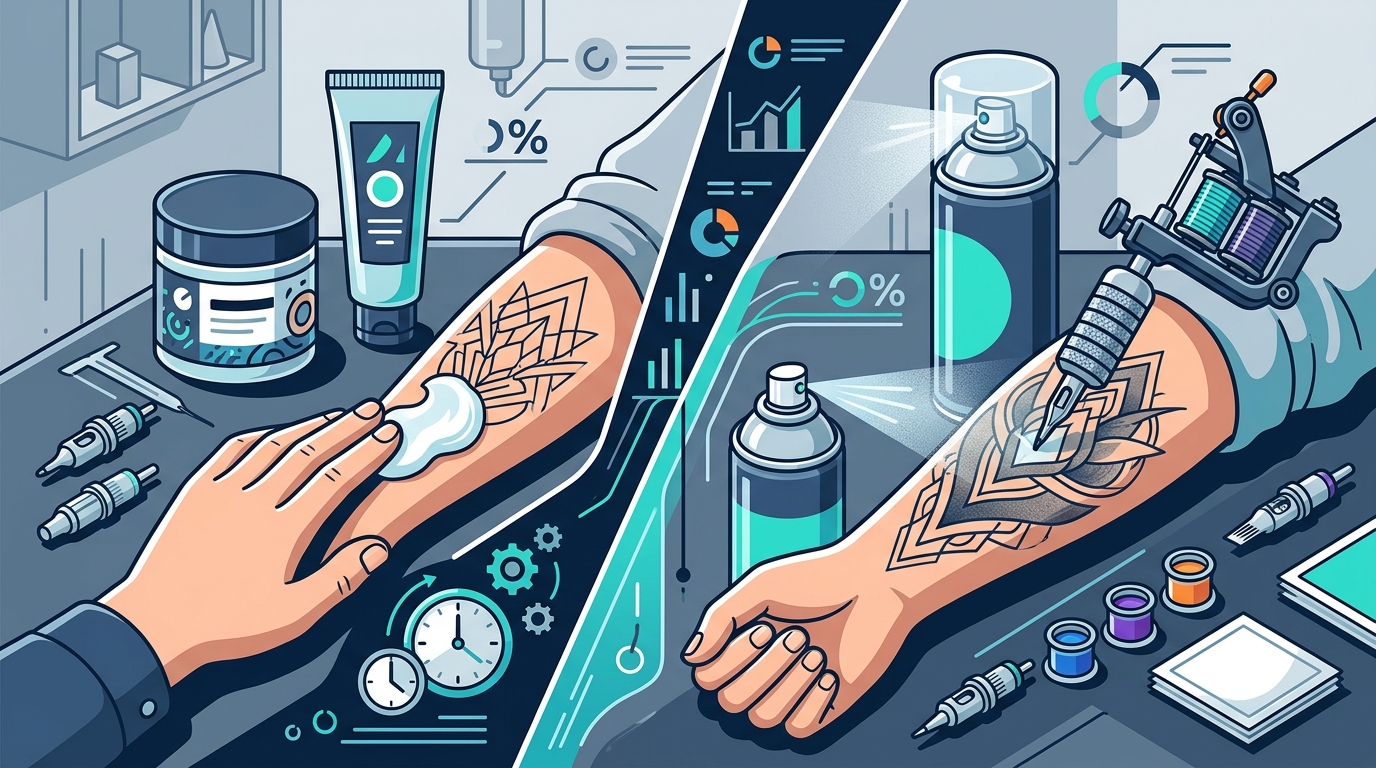 Tattoo Numbing Cream vs Spray for Long Sessions