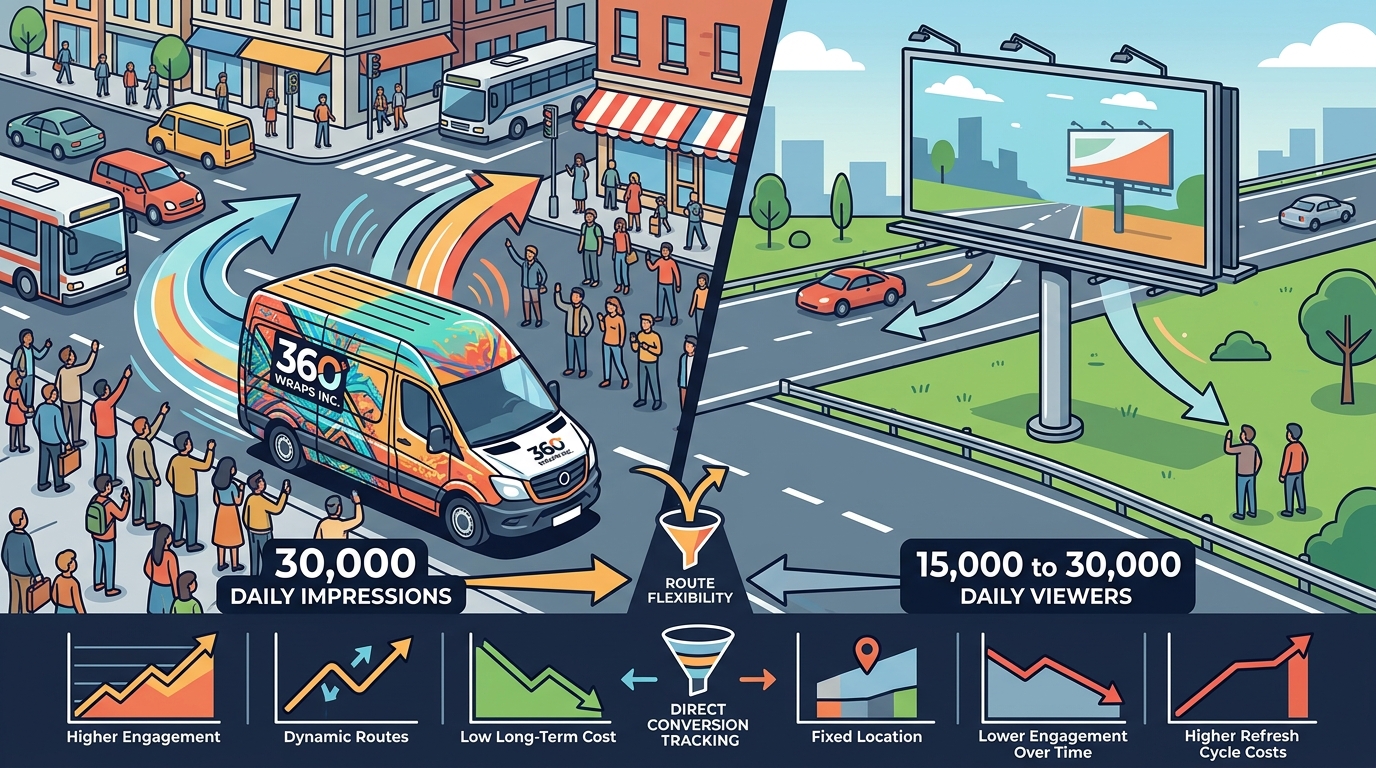Does a Full Vehicle Wrap Provide Better ROI Than Billboards?