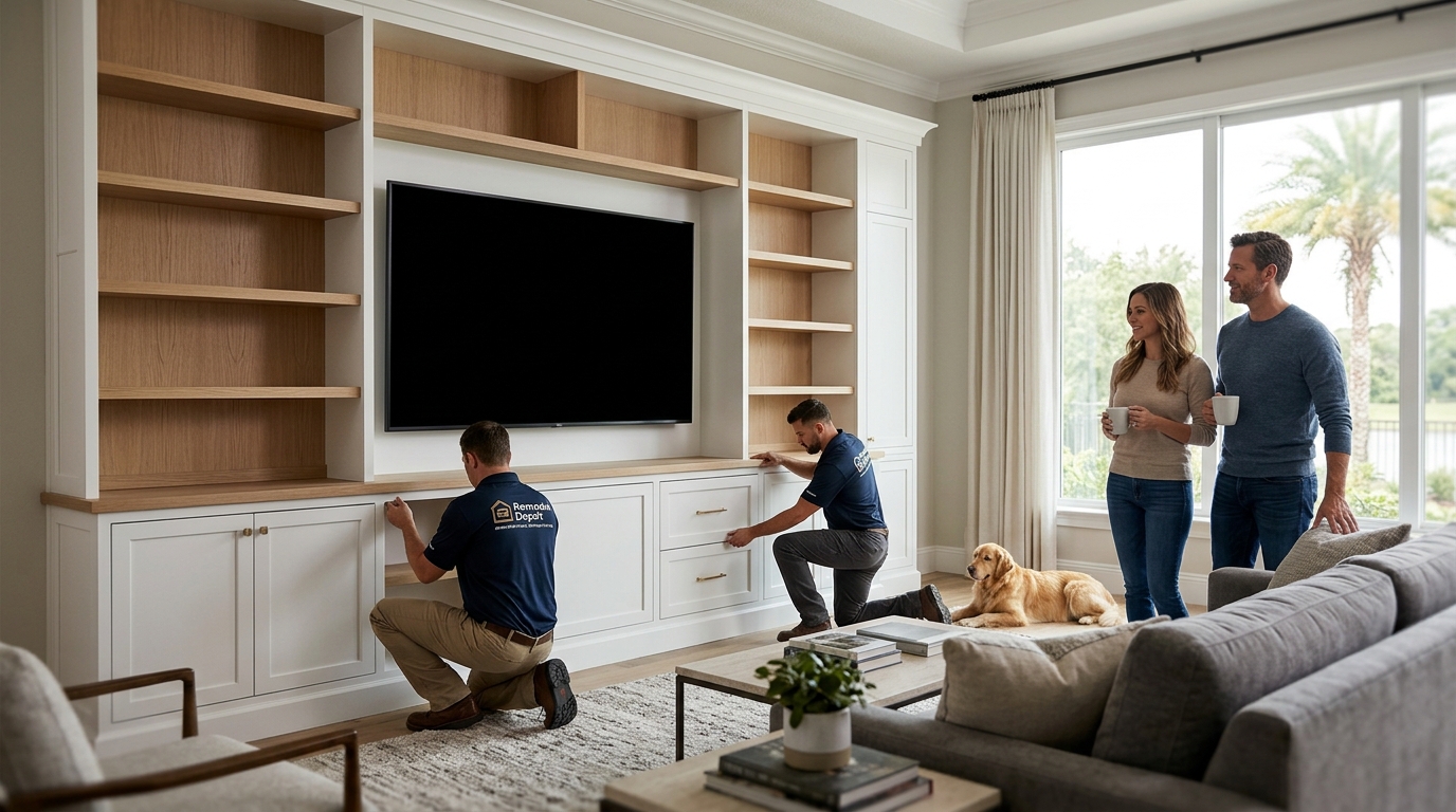 Custom Entertainment Center Process: Design to Install in Tampa