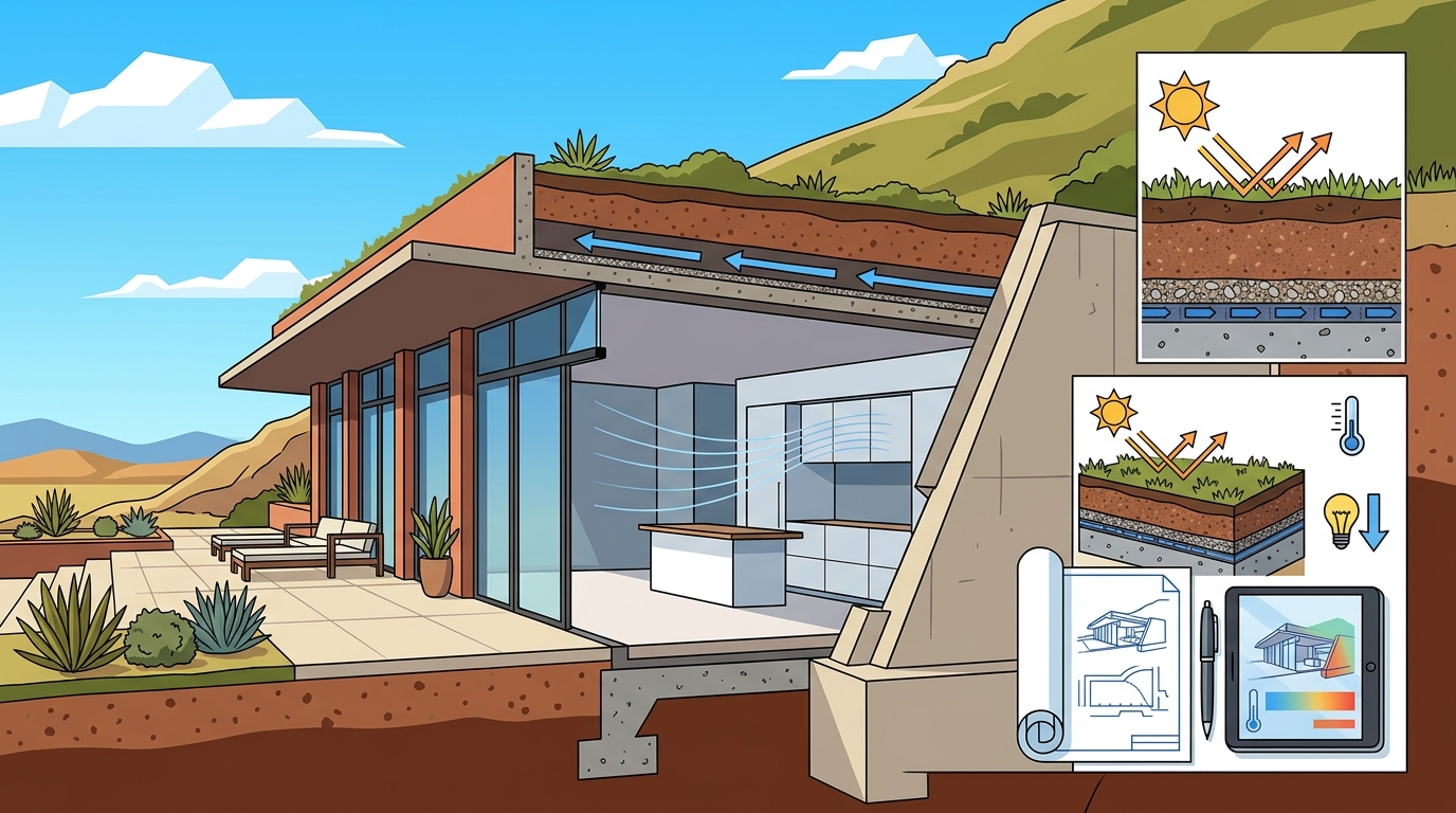 Earth-Sheltered Architecture Energy Efficiency Hot Climates