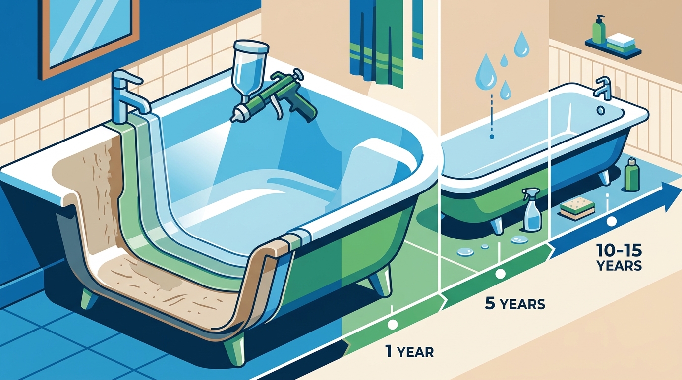 How Long Does Bathtub Refinishing Last in Corona CA?