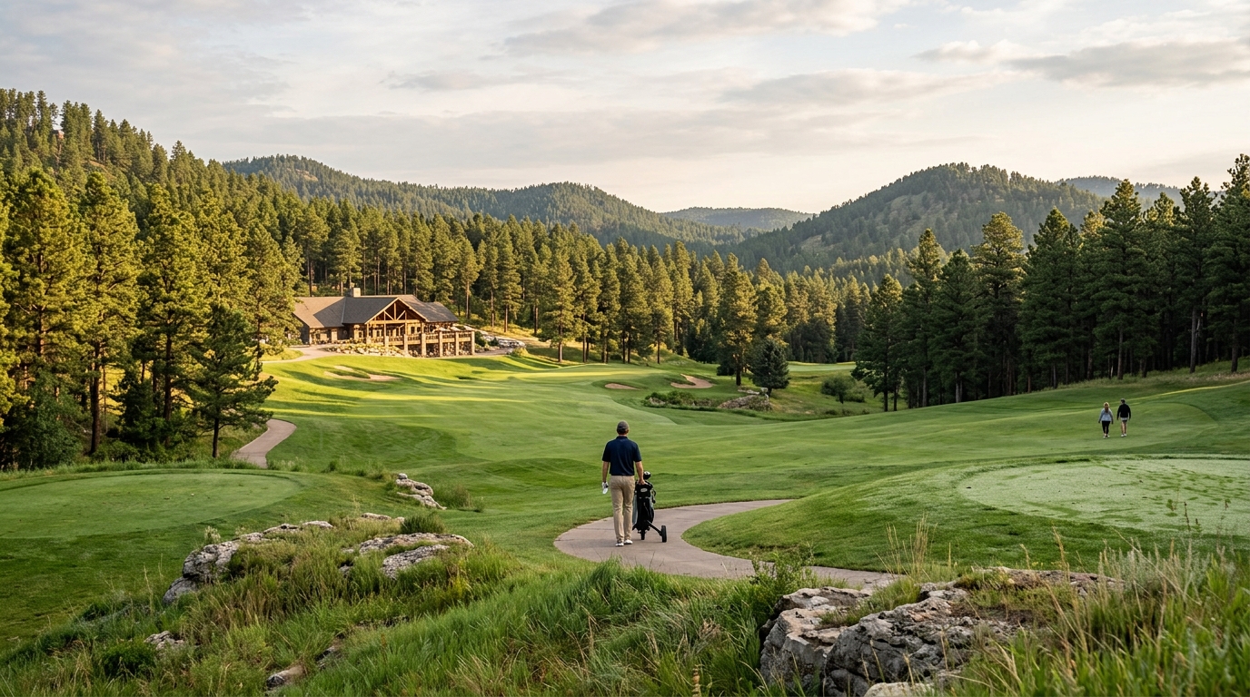 Best Scenic Golf Course in Black Hills with Forest Views