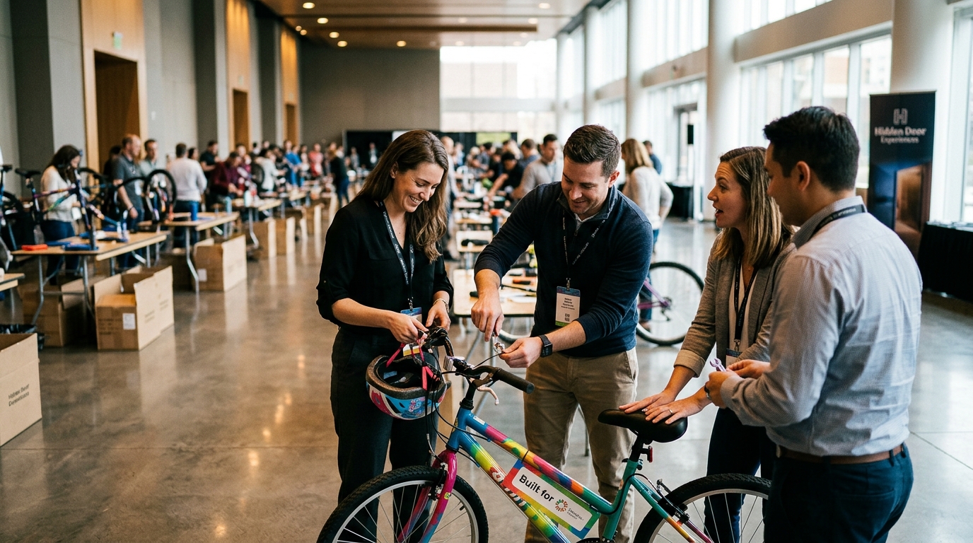 Best Way to Organize Charity Bike Building for Conferences