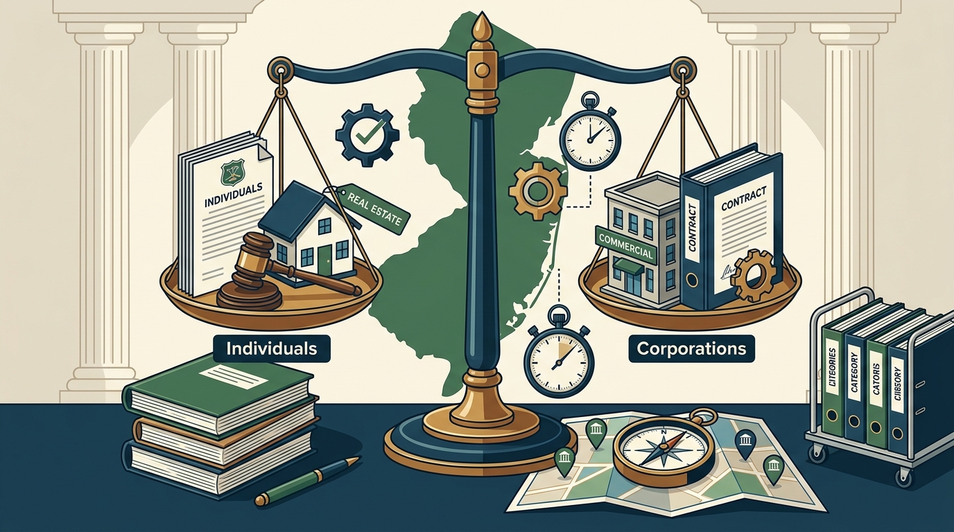New Jersey Legal Services for Individuals and Corporations