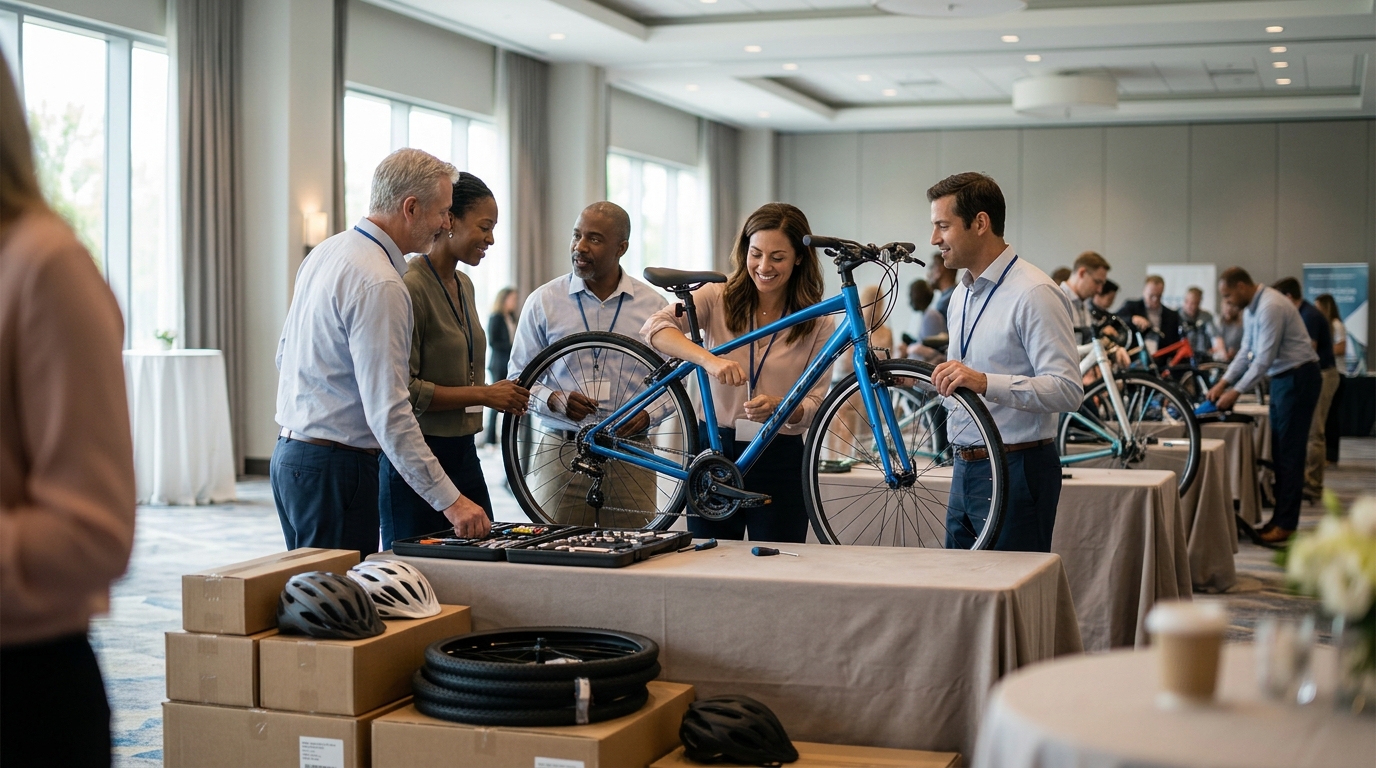 Best Way to Organize Charity Bike Building for Conferences