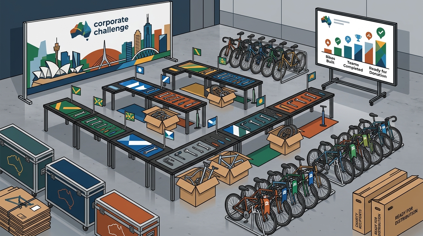 Best Way to Organize Charity Bike Building for Conferences