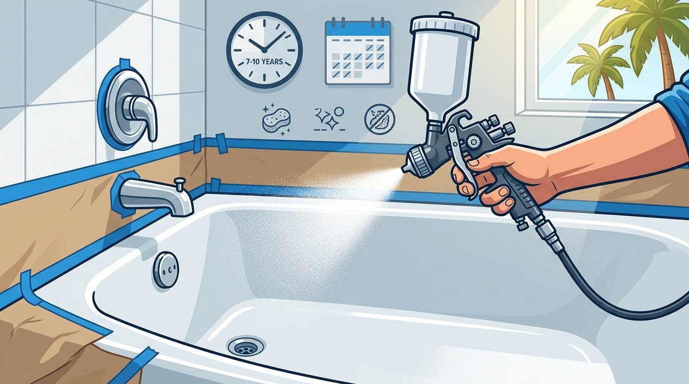 How Long Does Bathtub Refinishing Last in Corona CA?