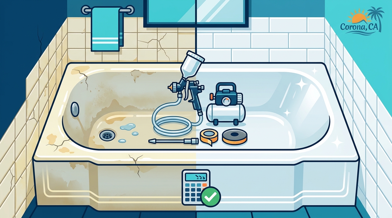 Best Bathtub Reglazing Company in Corona California