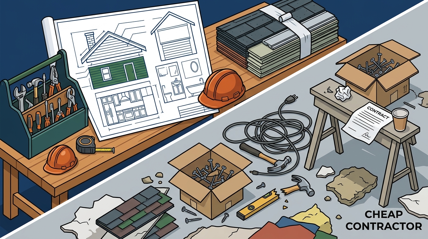 What Separates Professional Remodelers from Cheap Contractors
