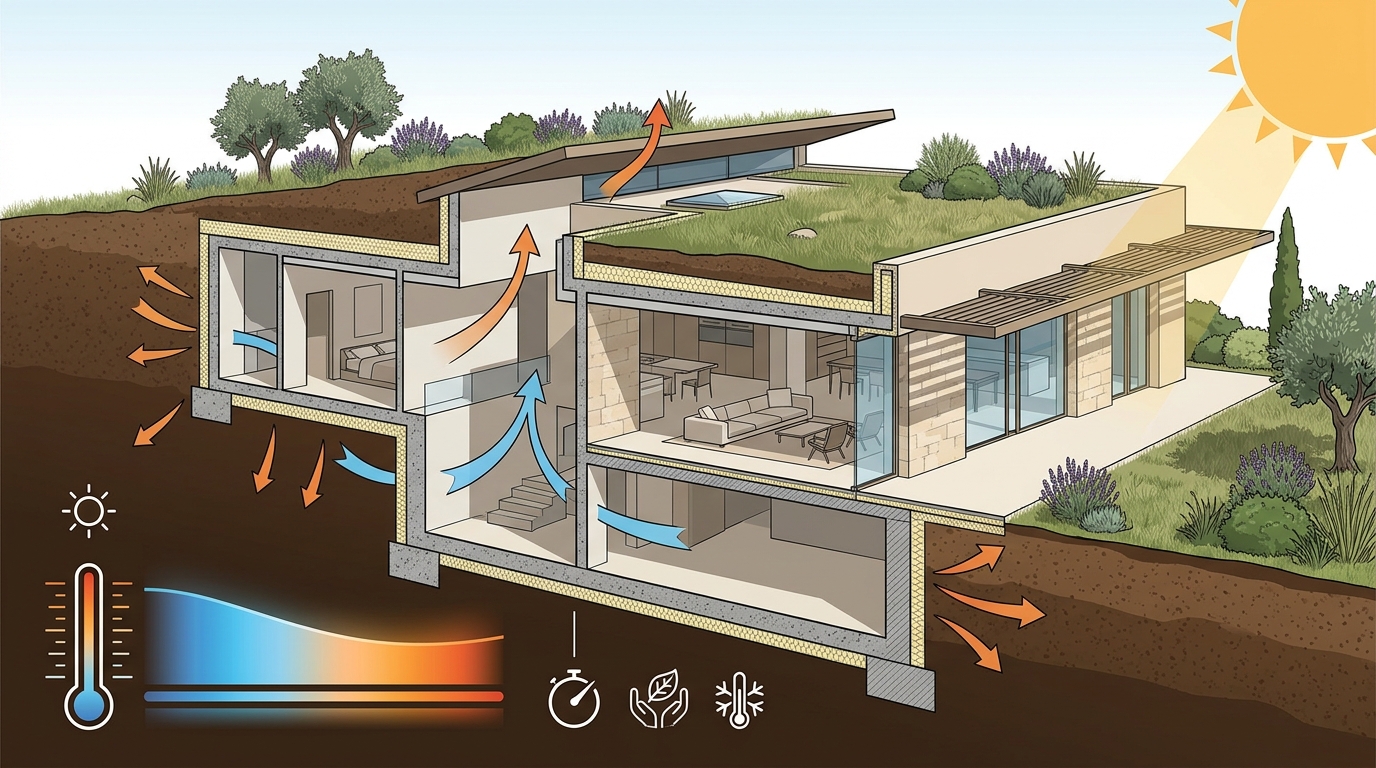 Earth-Sheltered Architecture Energy Efficiency in Hot Climates