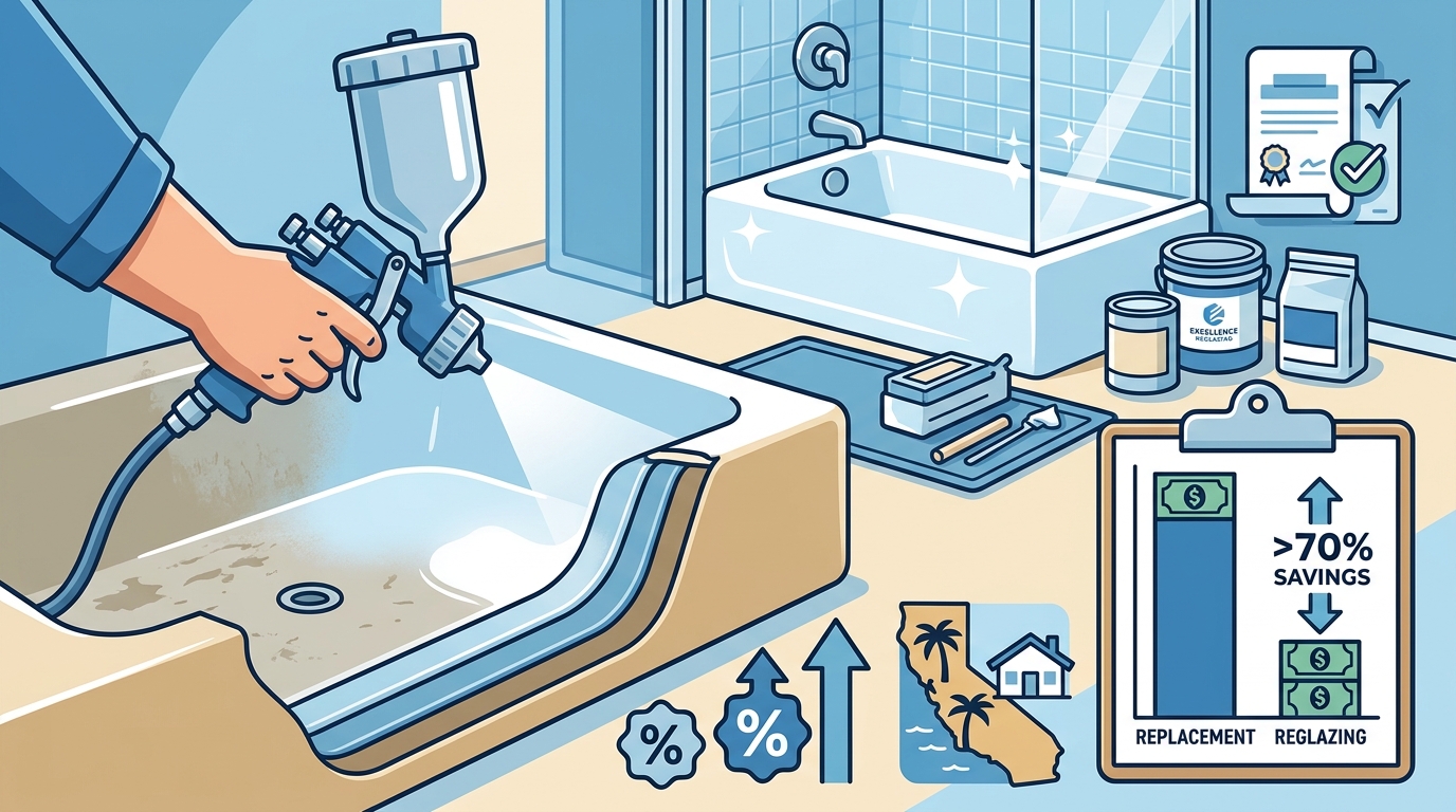 Best Bathtub Reglazing Company in Corona California
