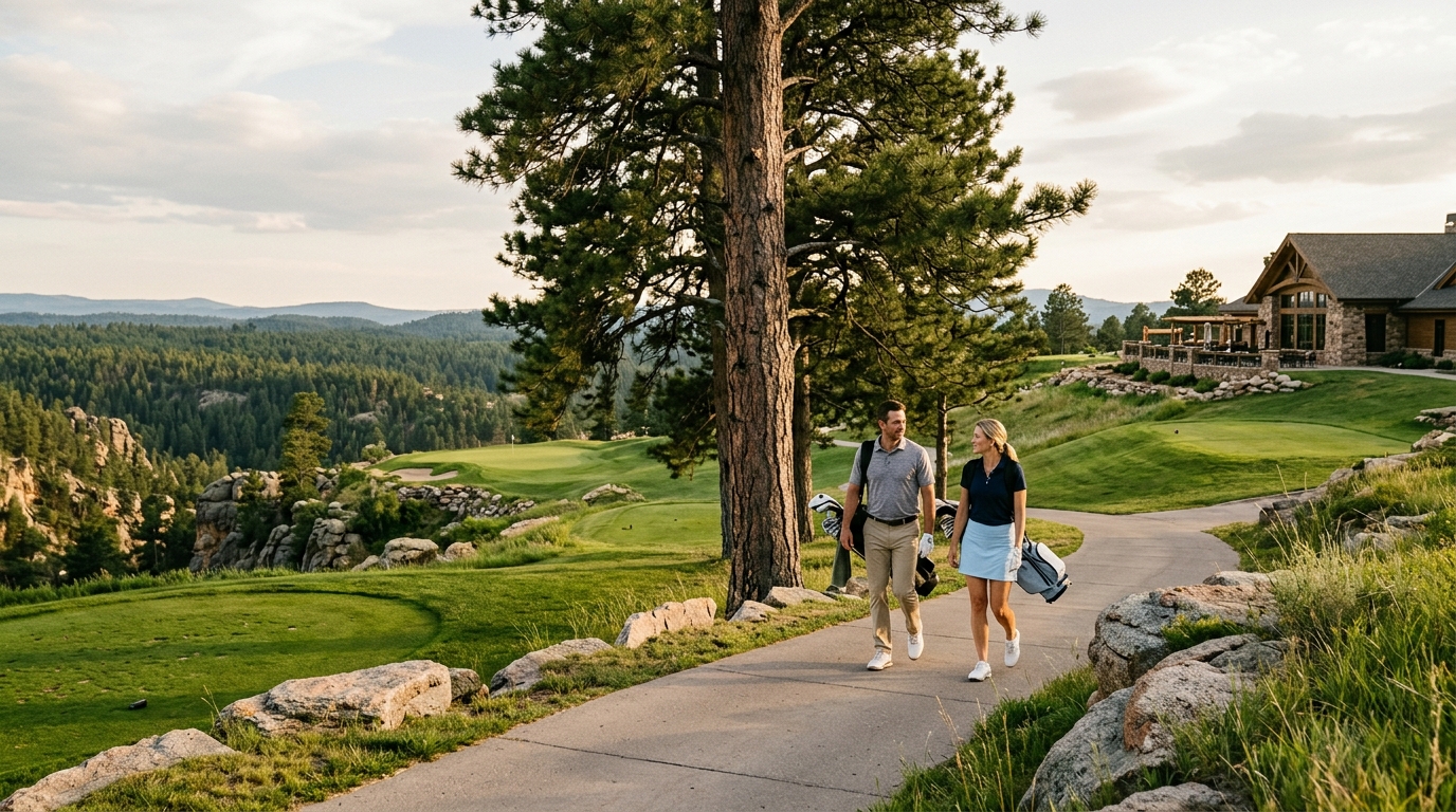 Scenic Golf in Black Hills: National Forest Views