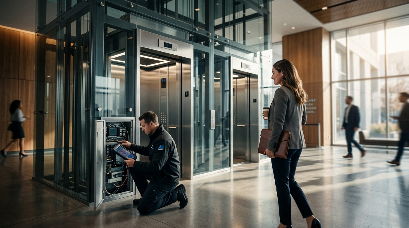 Smart IoT Elevator Installation for Office Buildings