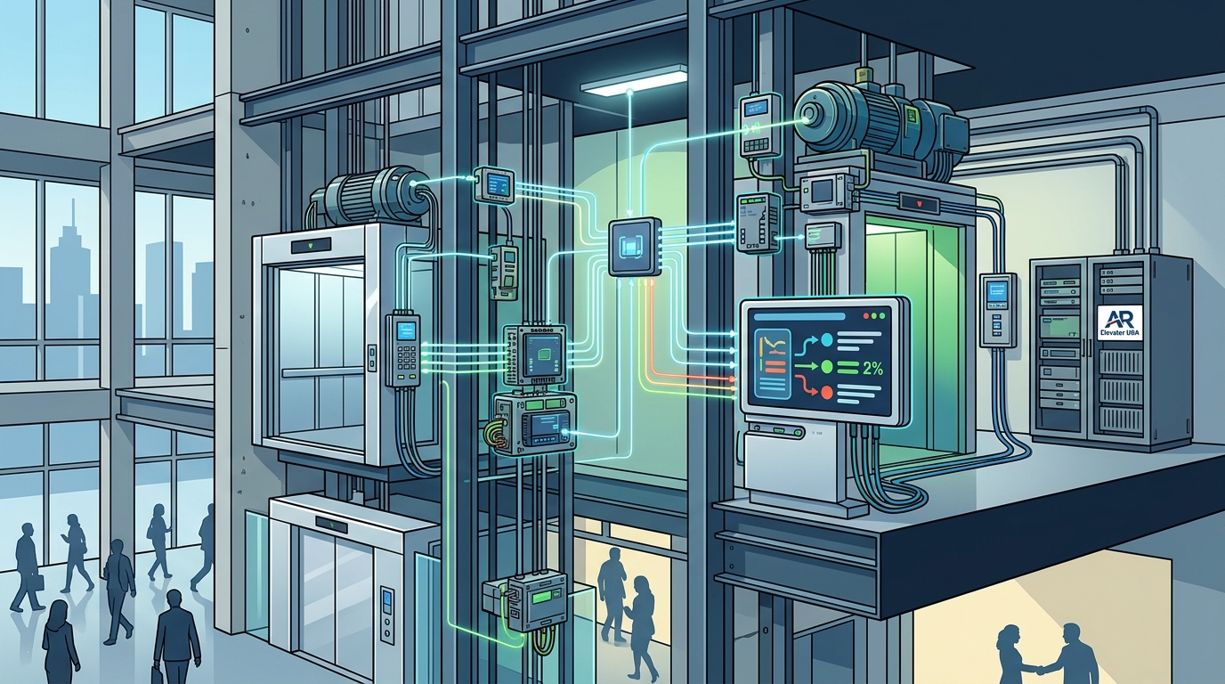 Smart IoT Elevator Installation for Office Buildings