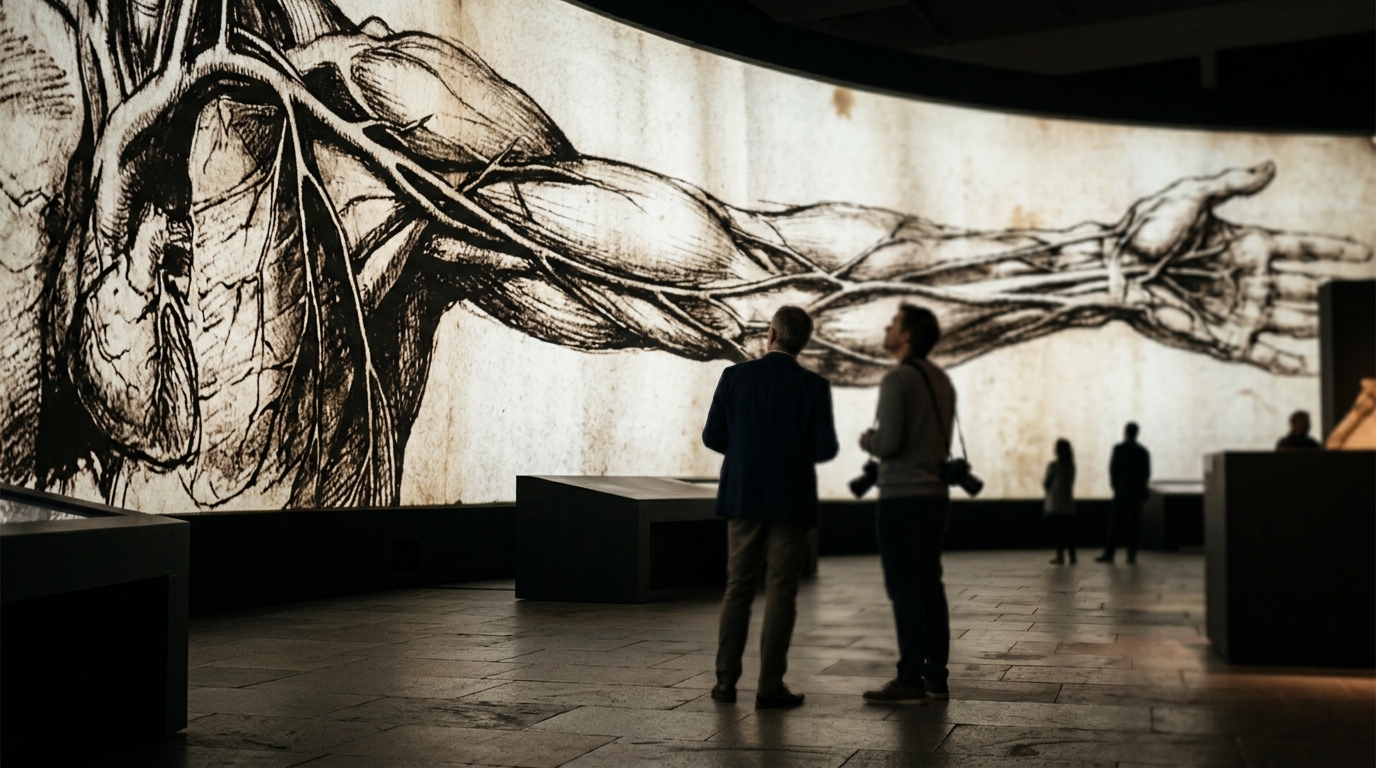 Who Produces Touring Leonardo da Vinci Exhibitions?
