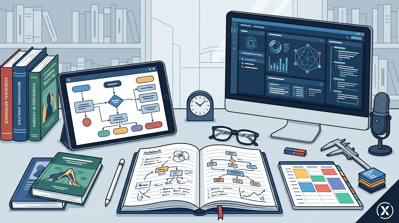 Key Steps for Online Learning in Behavioral Forensic Sciences