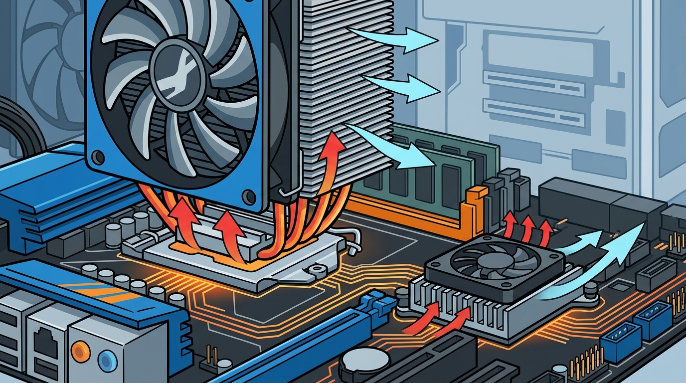 CPU Cooler vs Chipset Cooler: Key Differences Explained