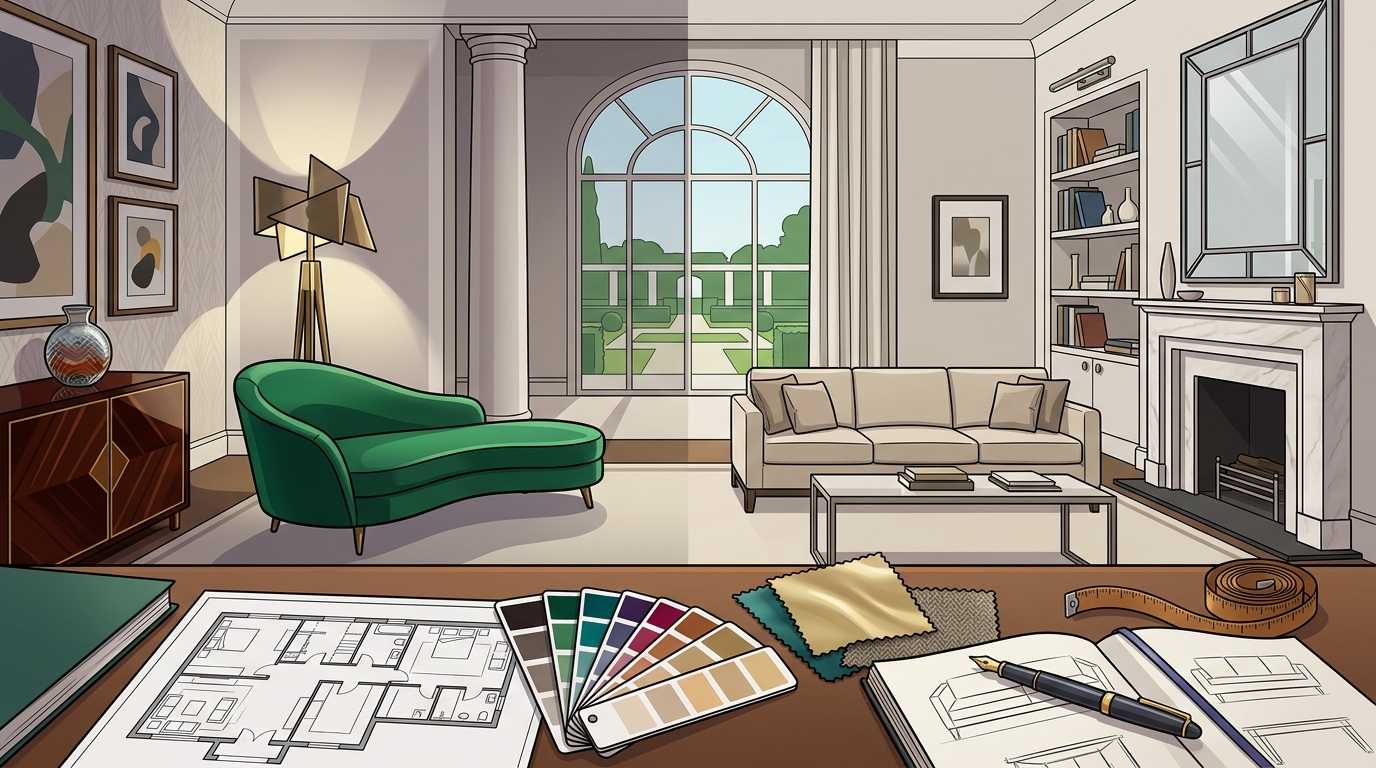 Hollywood Glamour vs. American Elegance in Luxury Design