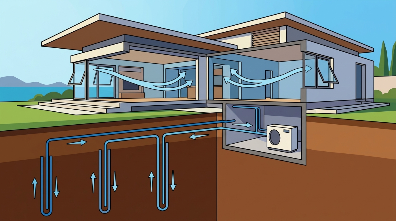 Implementing Passive Cooling and Geothermal Systems