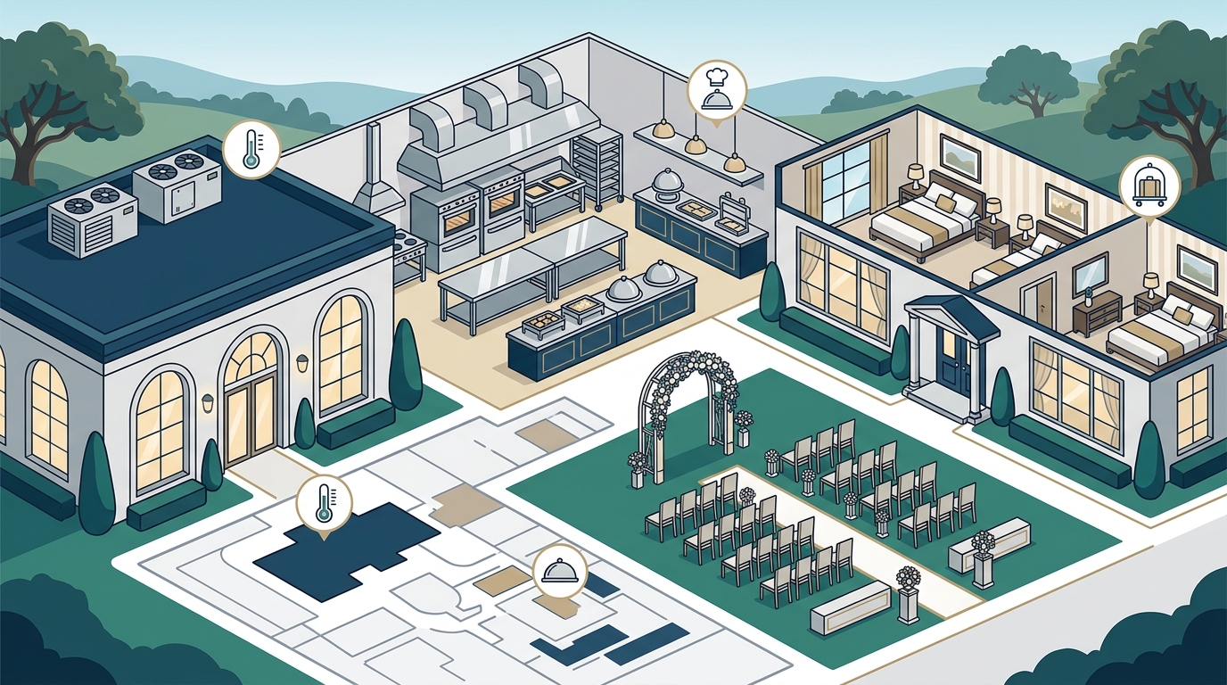 What Are Typical High-End Wedding Venue Amenities?