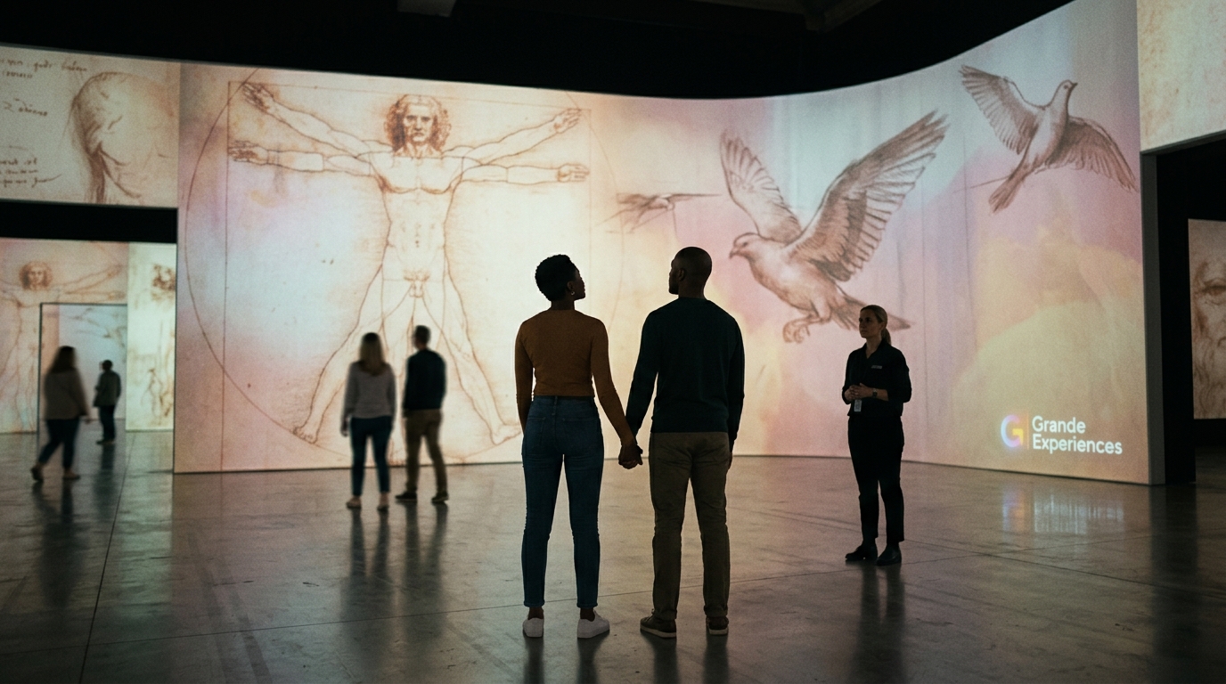 Who Produces Touring Leonardo da Vinci Exhibitions?