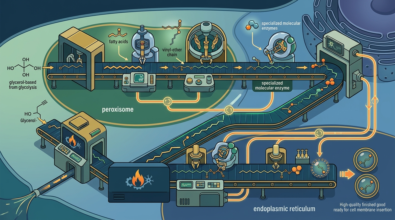 Plasmalogen Biosynthesis Explained: The Cellular Factory and Nutrients That Keep It Running