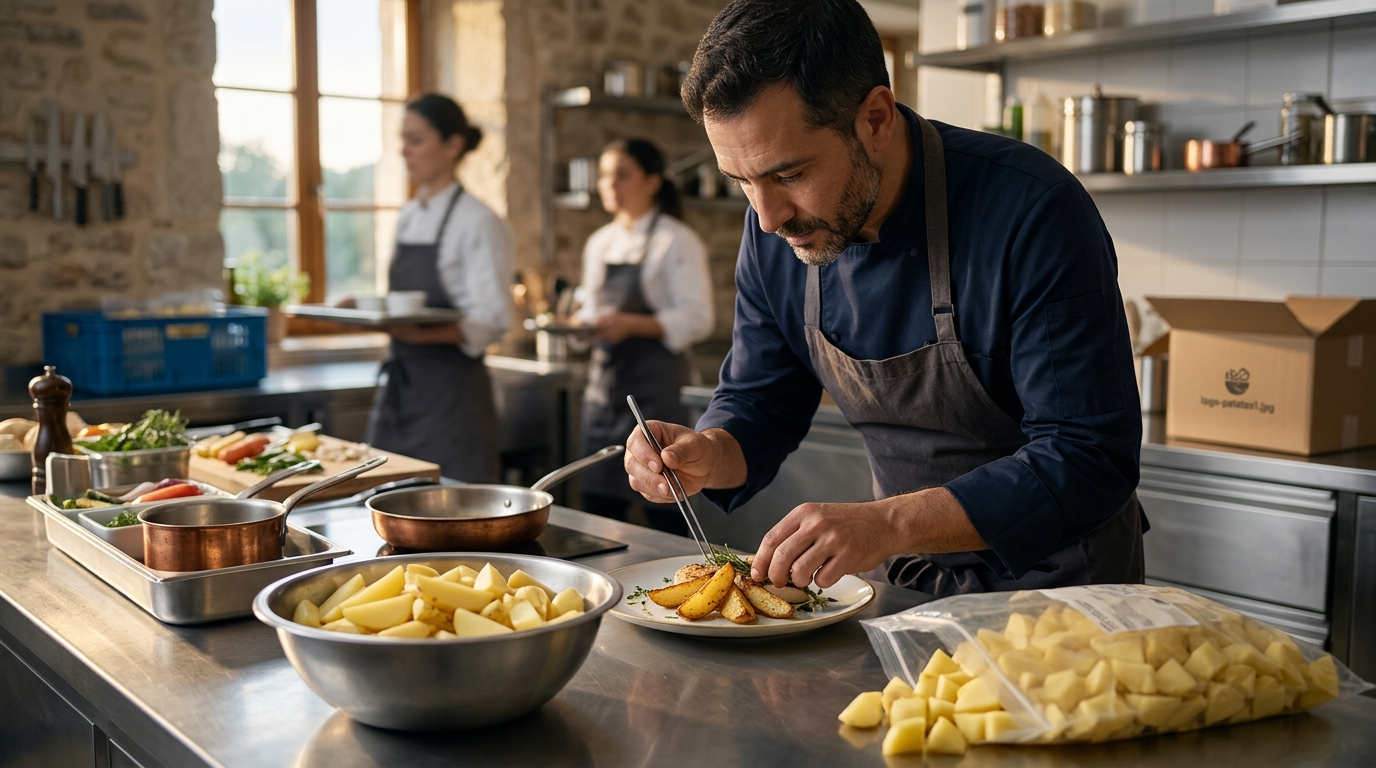How Restaurants Save Time on Peeling and Cutting Potatoes