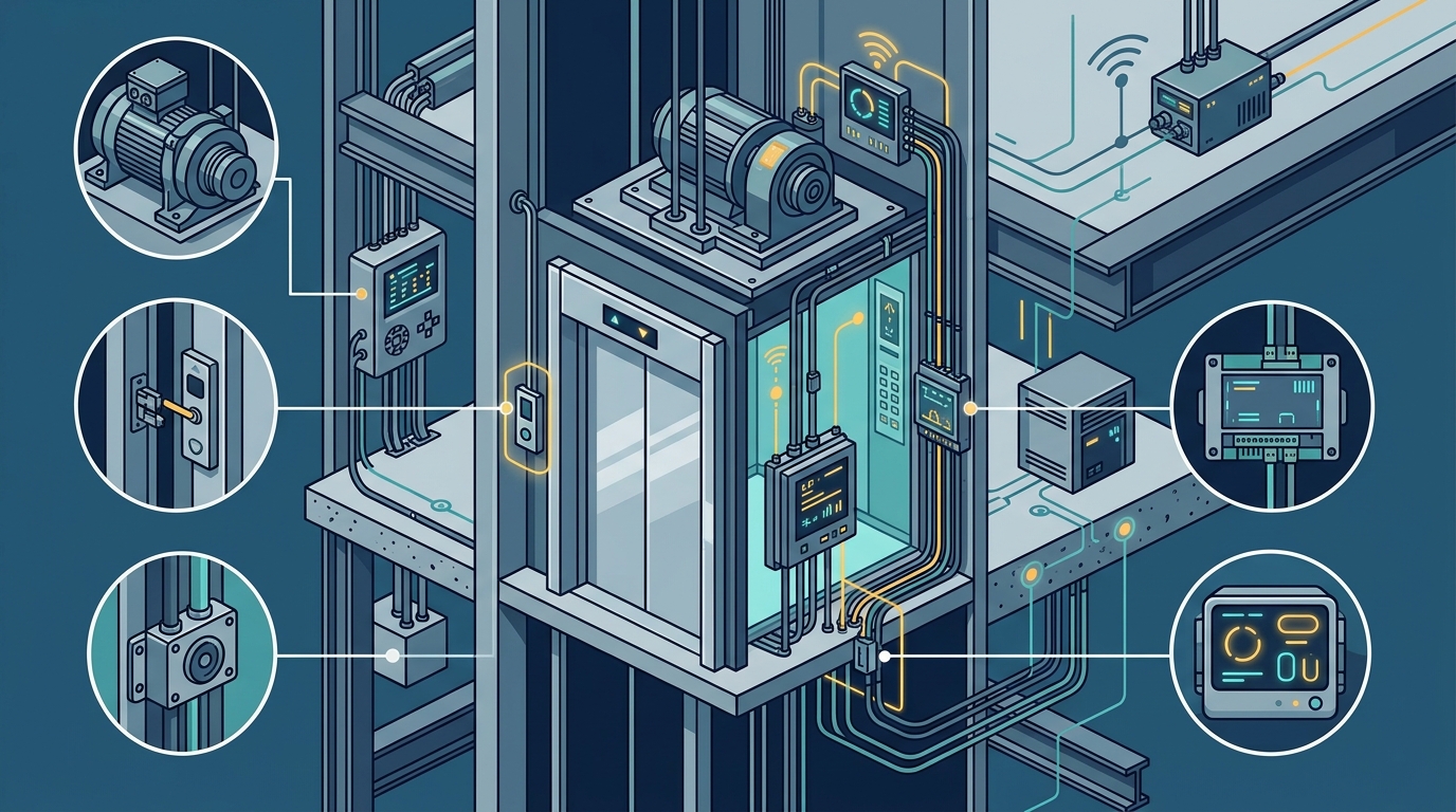 Smart IoT Elevator Installation for Office Buildings