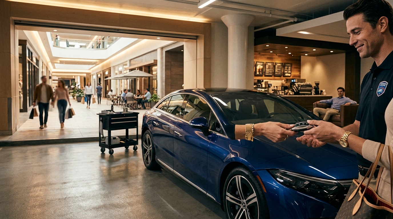 Can I Drop My Car Off for Detailing at a Mall?