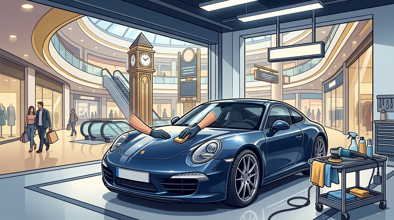 Can I Drop My Car Off for Detailing at a Mall?