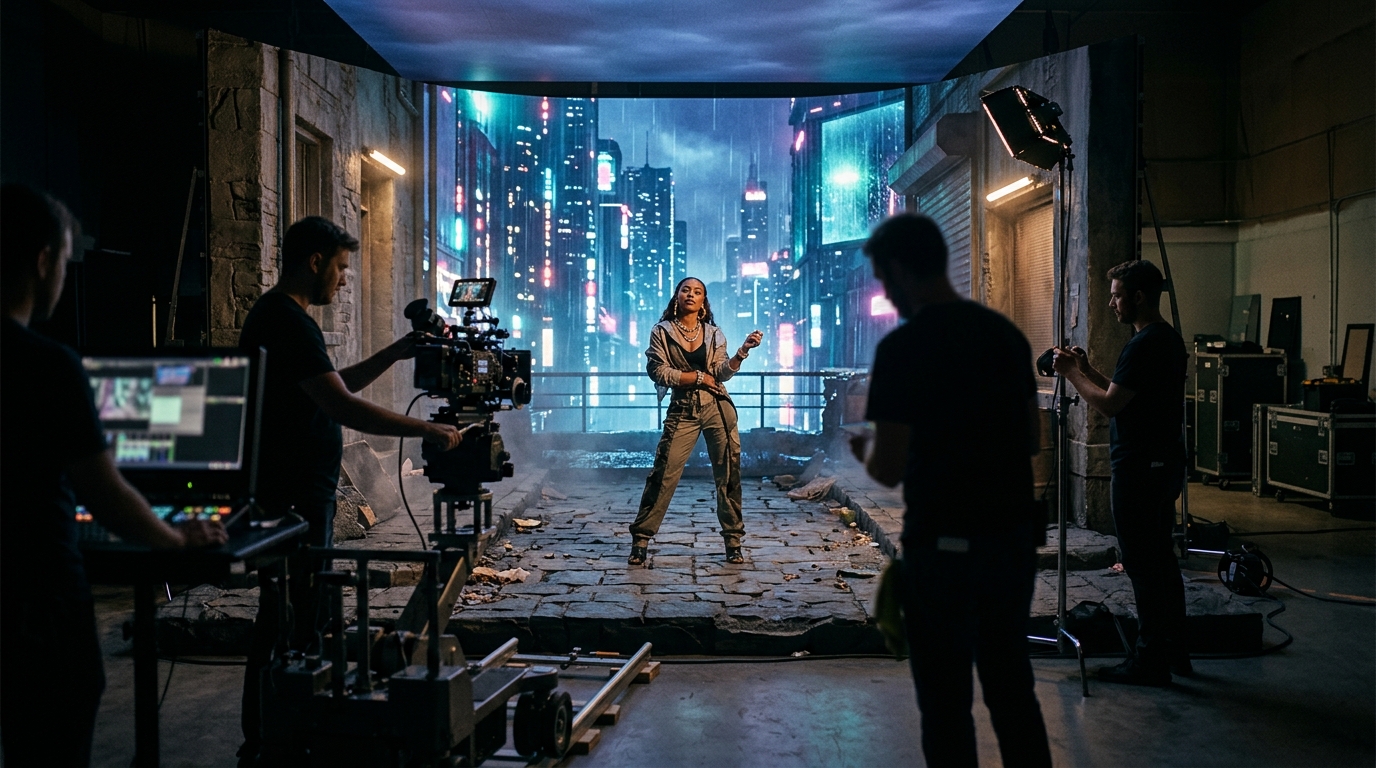 Hire a Virtual Production Studio for Music Videos