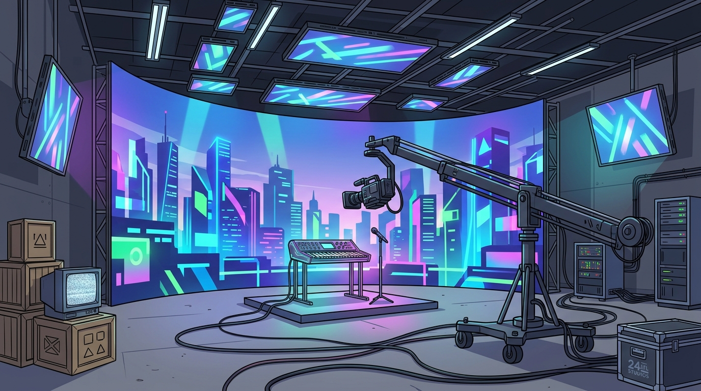 Hire a Virtual Production Studio for Music Videos