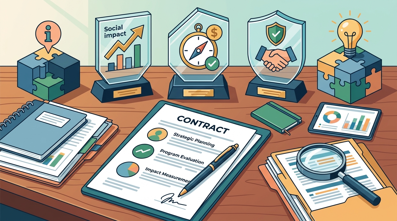 How do foundations find and hire outside consultants?