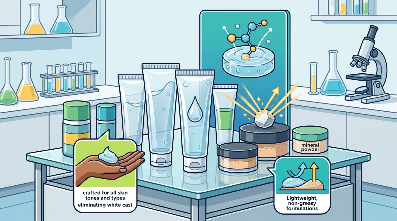 Which Sunscreen Brands Offer Mineral and Gel Options?